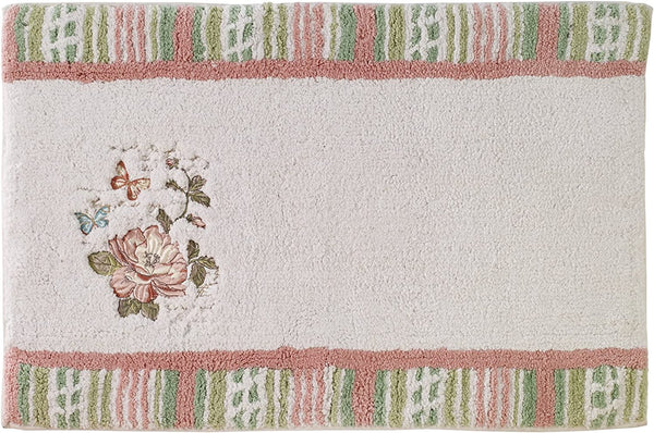 Avanti Linens Butterfly Garden Bathroom Rug