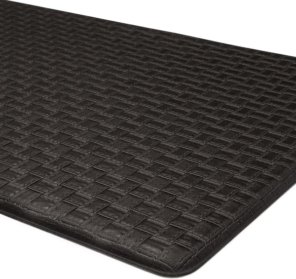 Anti Fatigue Mat, Embossed Leather Look, Resilient Foam