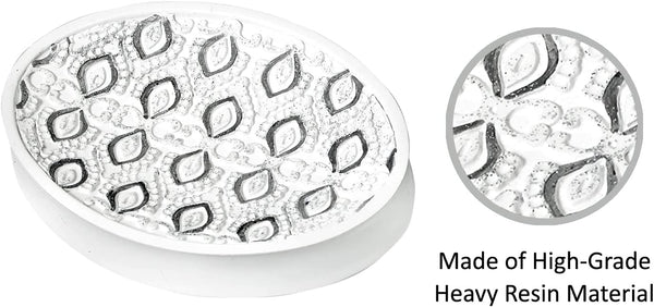 Popular Bath Monaco 4 Piece Bathroom Set, Heavy Duty Resin, White