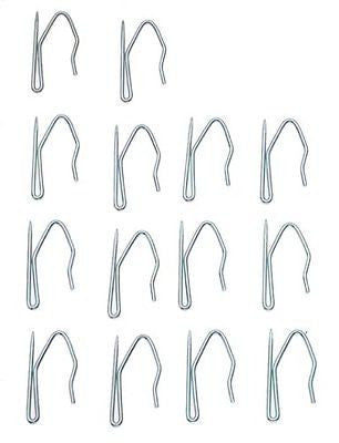 SET OF 14 PIN ON DRAPERY HOOKS WITH POINTED TOP - # 1036