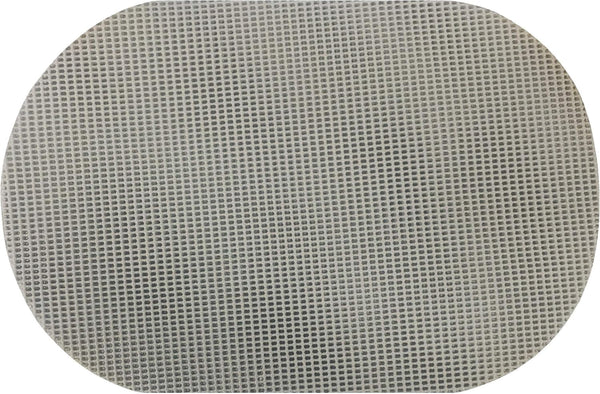 Set of 6 Waffle Weave Placemats Non Slip Oval Place Mats, Grey