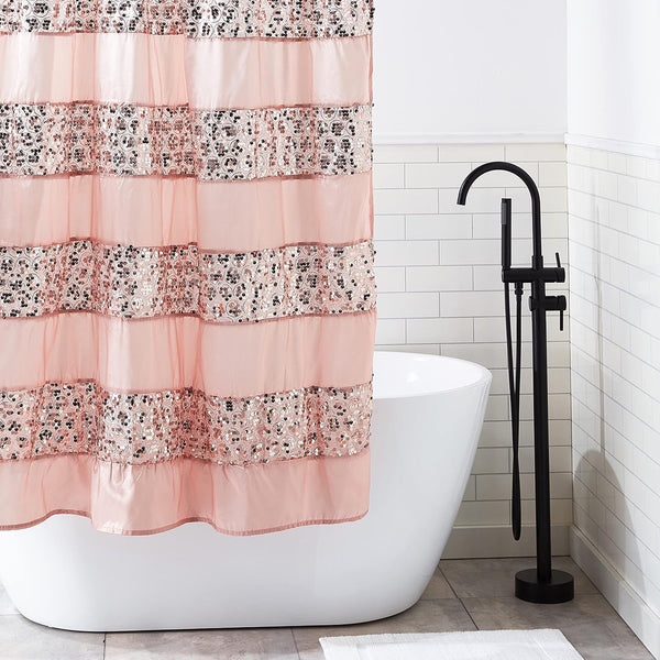 Popular Bath Sinatra blush shower curtain - product image 5