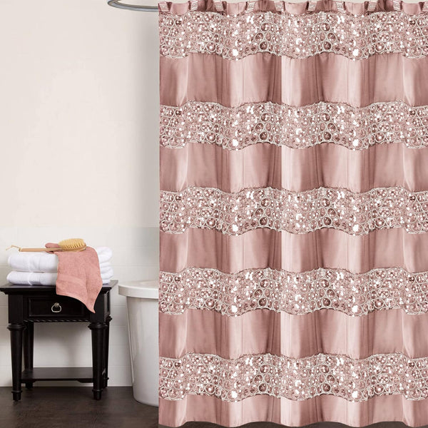 Popular Bath Sinatra blush shower curtain - product image 3