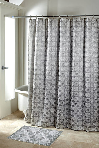Avanti Linens Galaxy Shower Curtain, Granite