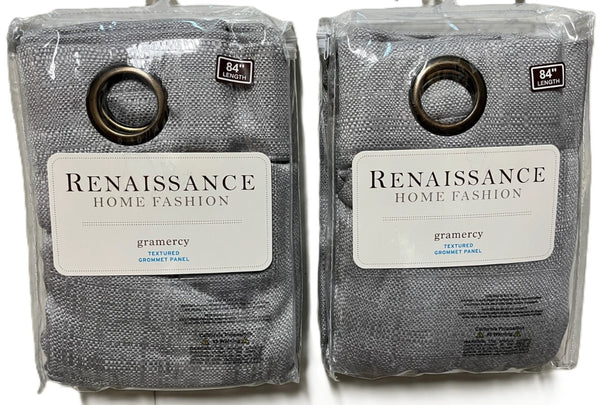 Gramercy Textured Grommet Top Curtain Panels - Set of 2
