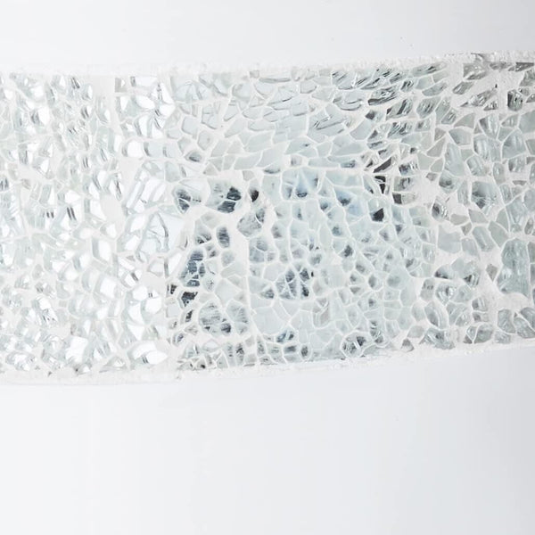 Popular Bath Sinatra 4 Piece Bathroom Set, Heavy Duty Resin White with Cracked Ice Glitter Look