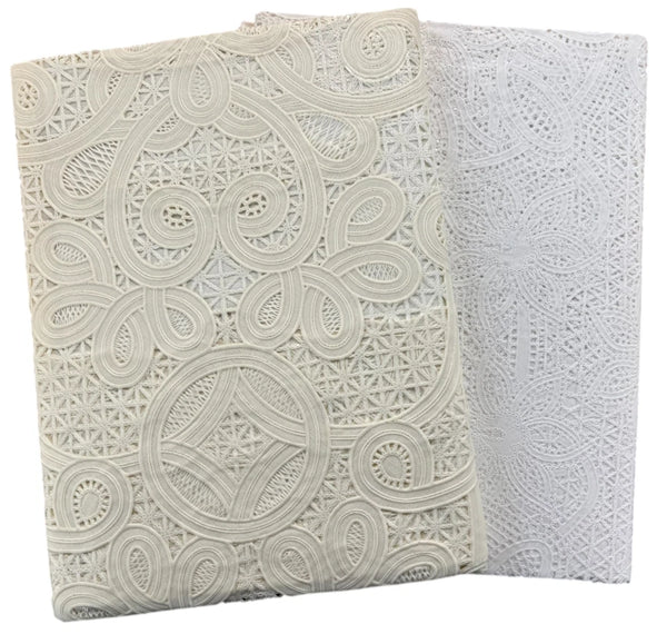 Vintage Look Crochet Lace Vinyl Tablecloth