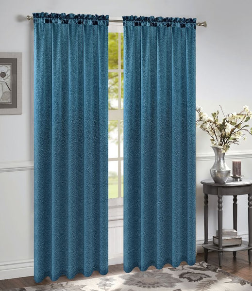 Bridget Crushed Satin Curtain Panels, Set of 2, 84 Inch