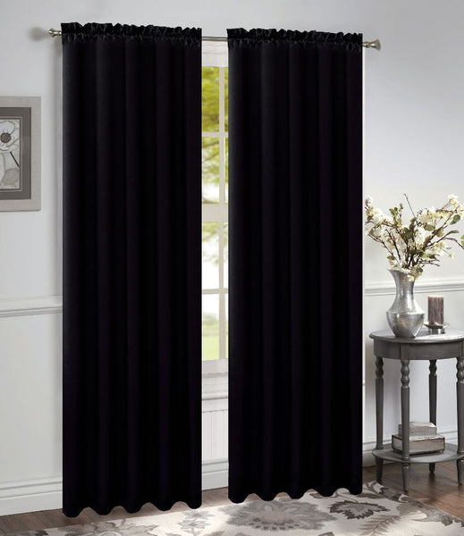 Bridget Crushed Satin Curtain Panels, Set of 2, 84 Inch