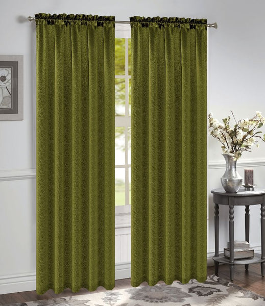 Bridget Crushed Satin Curtain Panels, Set of 2, 84 Inch