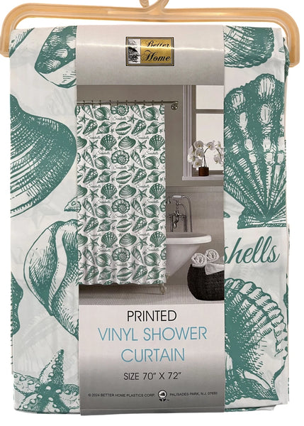 BH seashell vinyl shower curtain Green - photo 7