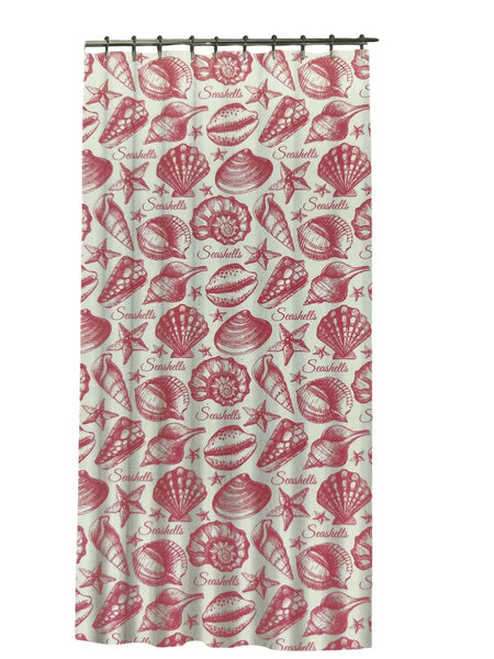 BH seashell vinyl shower curtain Pink - photo 1