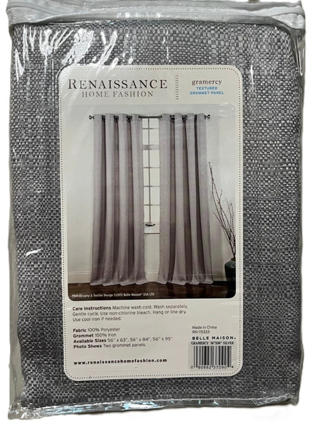 Gramercy Textured Grommet Top Curtain Panels - Set of 2