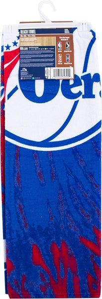 Philadelphia 76ers NBA cotton beach towel, 30 x 60 inches