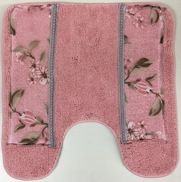 Melrose Pink Contour Toilet Rug