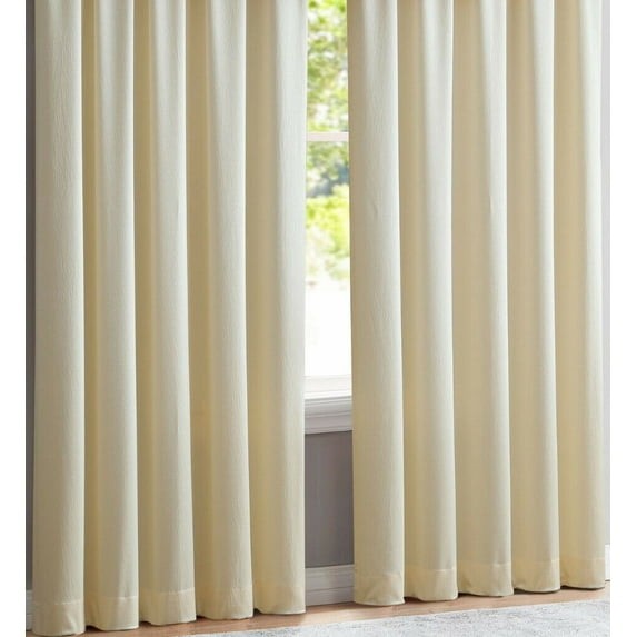 Bridget Crushed Satin Curtain Panels, Set of 2, 84 Inch