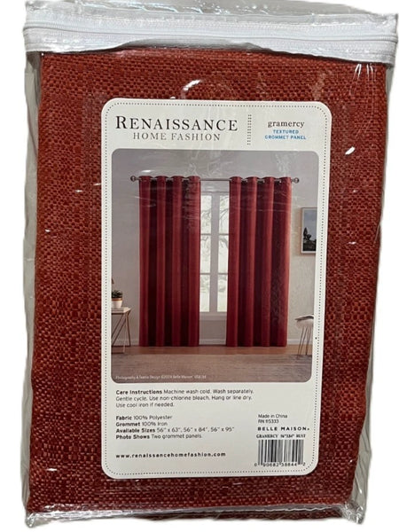 Gramercy Textured Grommet Top Curtain Panels - Set of 2