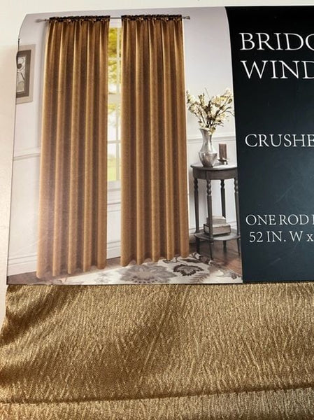 Bridget Crushed Satin Curtain Panels, Set of 2, 84 Inch