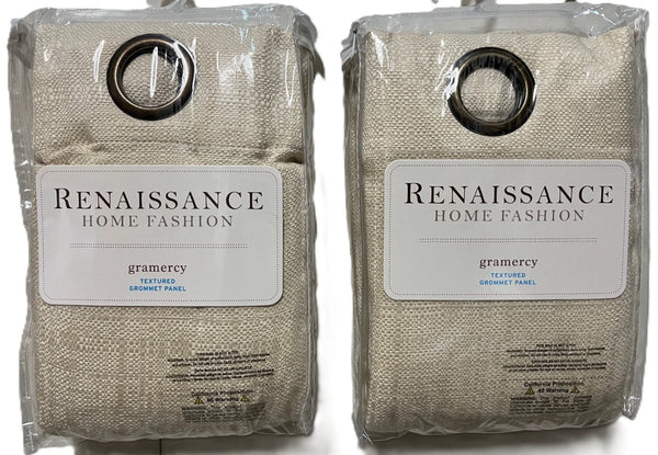Gramercy Textured Grommet Top Curtain Panels - Set of 2