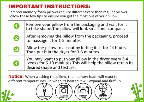 Golden Textile shredded memory foam pillows, set of 2 - photo 6