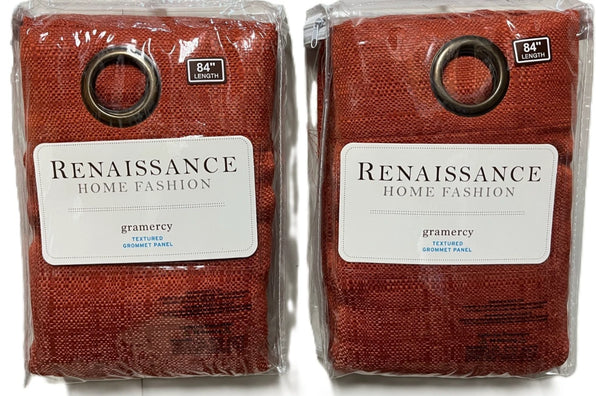 Gramercy Textured Grommet Top Curtain Panels - Set of 2