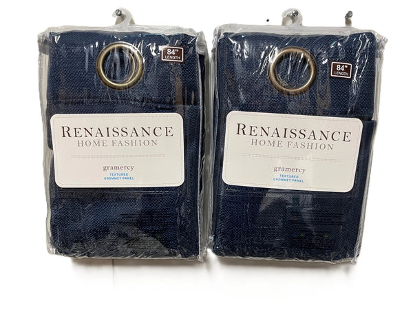 Gramercy Textured Grommet Top Curtain Panels - Set of 2