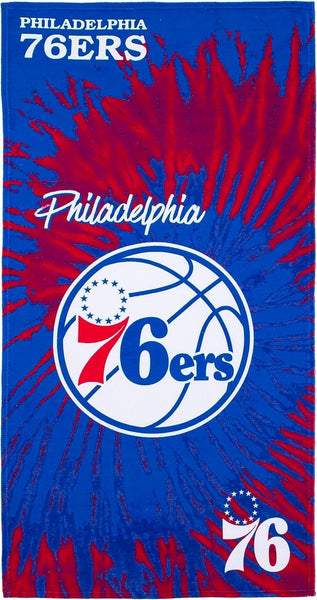 Philadelphia 76ers NBA cotton beach towel, 30 x 60 inches