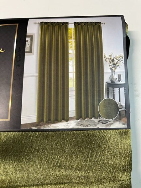 Bridget Crushed Satin Curtain Panels, Set of 2, 84 Inch