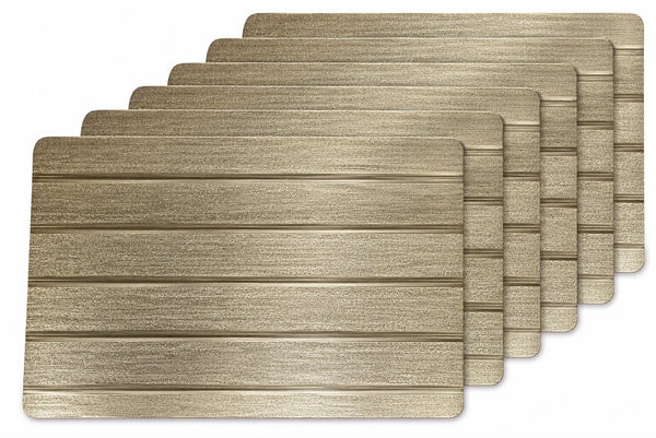 Better Home Metallic Embossed Placemats – Set of 6