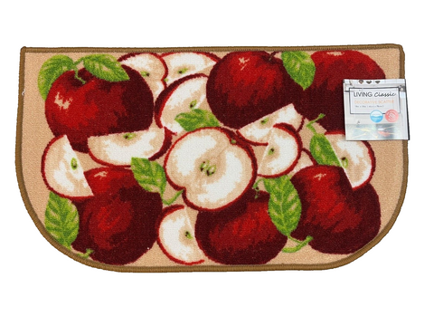 Orchard Apples Half-Moon Kitchen Rug – 18 x 30 Inches - photo 1