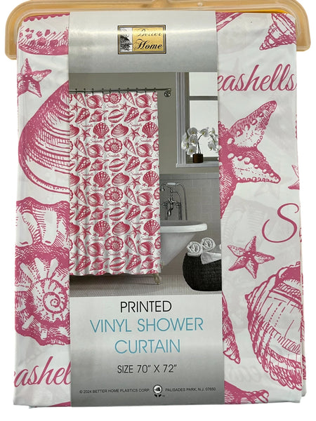 BH seashell vinyl shower curtain Pink - photo 3