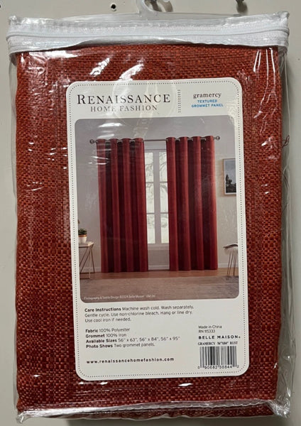 Gramercy Textured Grommet Top Curtain Panels - Set of 2