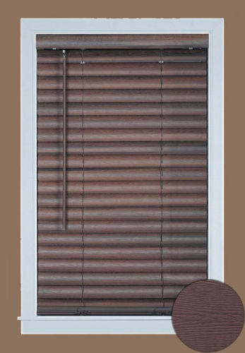 Achim GII Luna cordless vinyl blinds - Mahogany - photo 1