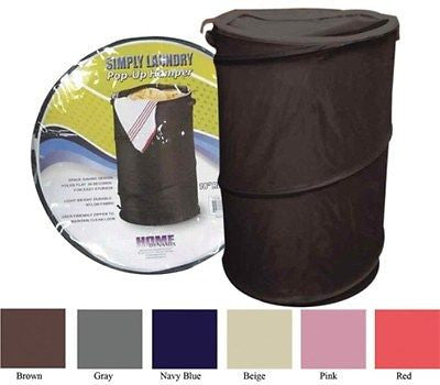 POP UP NYLON LAUNDRY HAMPER - LARGE SIZE