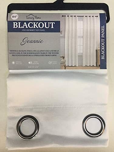 Set of 2 Jeannie Room Darkening Blackout Curtain Panels with Grommets