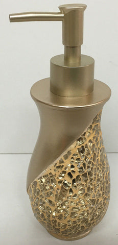 POPULAR BATH SINATRA RESIN LOTION PUMP, CHAMPAGNE GOLD